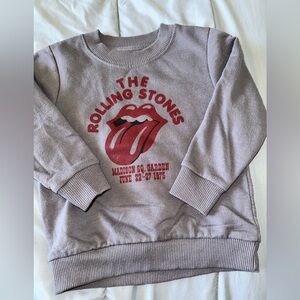 Rolling Stones Gray Sweatshirt Iconic Logo Pullover